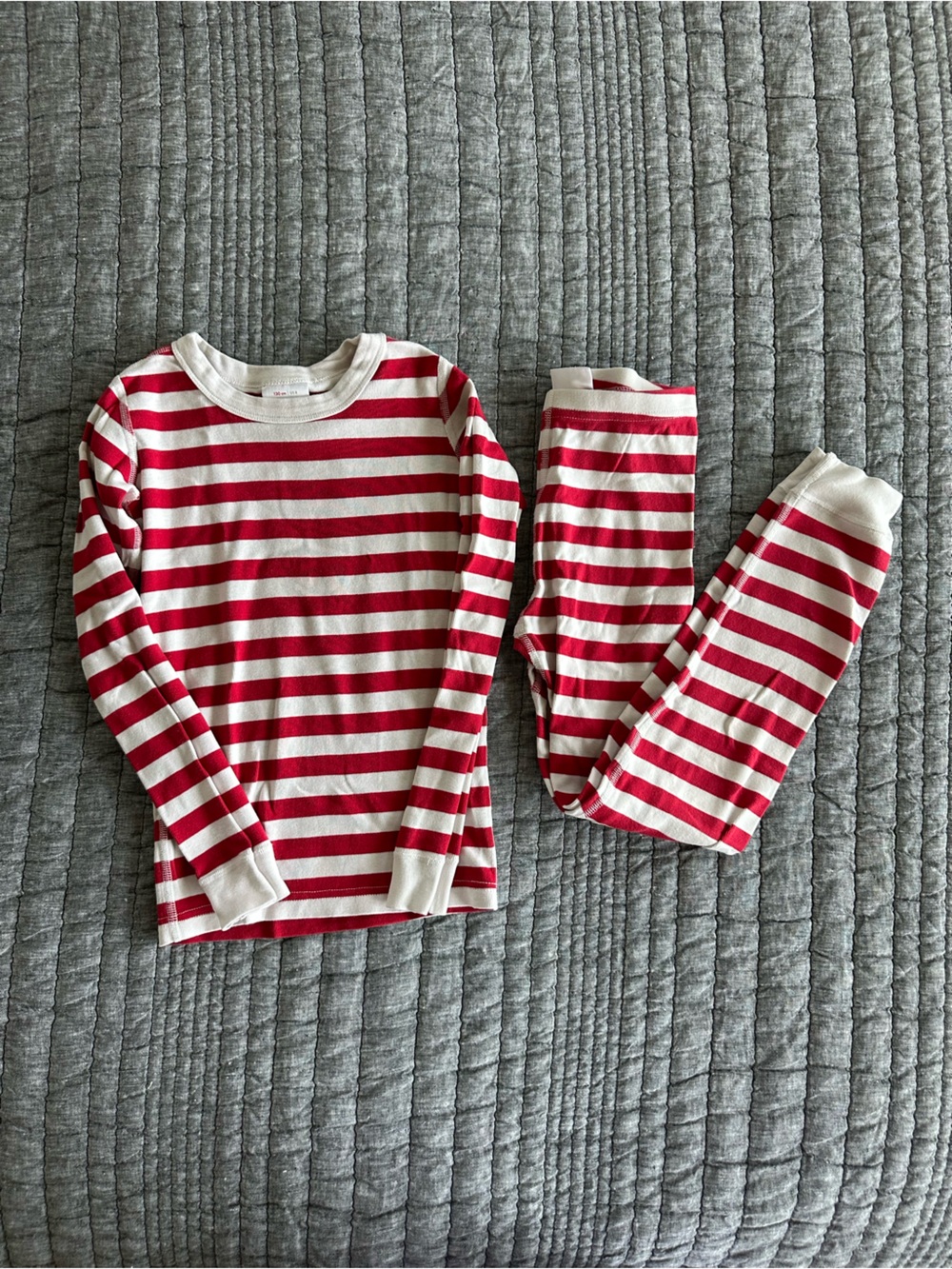 Hanna Andersson Red and White Striped Kids Pajama Set